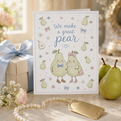 We Make a Great Pear | Cute Couple and Anniversary Card