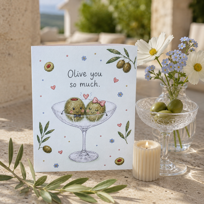 Olive You So Much | Whimsical Card