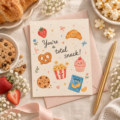You’re a Total Snack Greeting Card