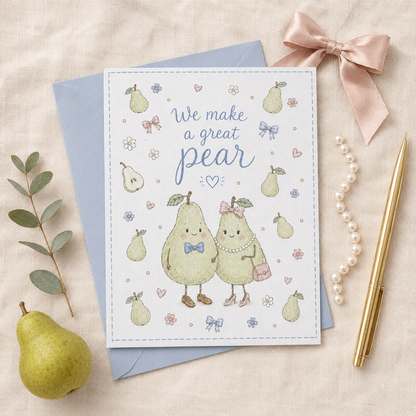We Make a Great Pear | Cute Couple and Anniversary Card