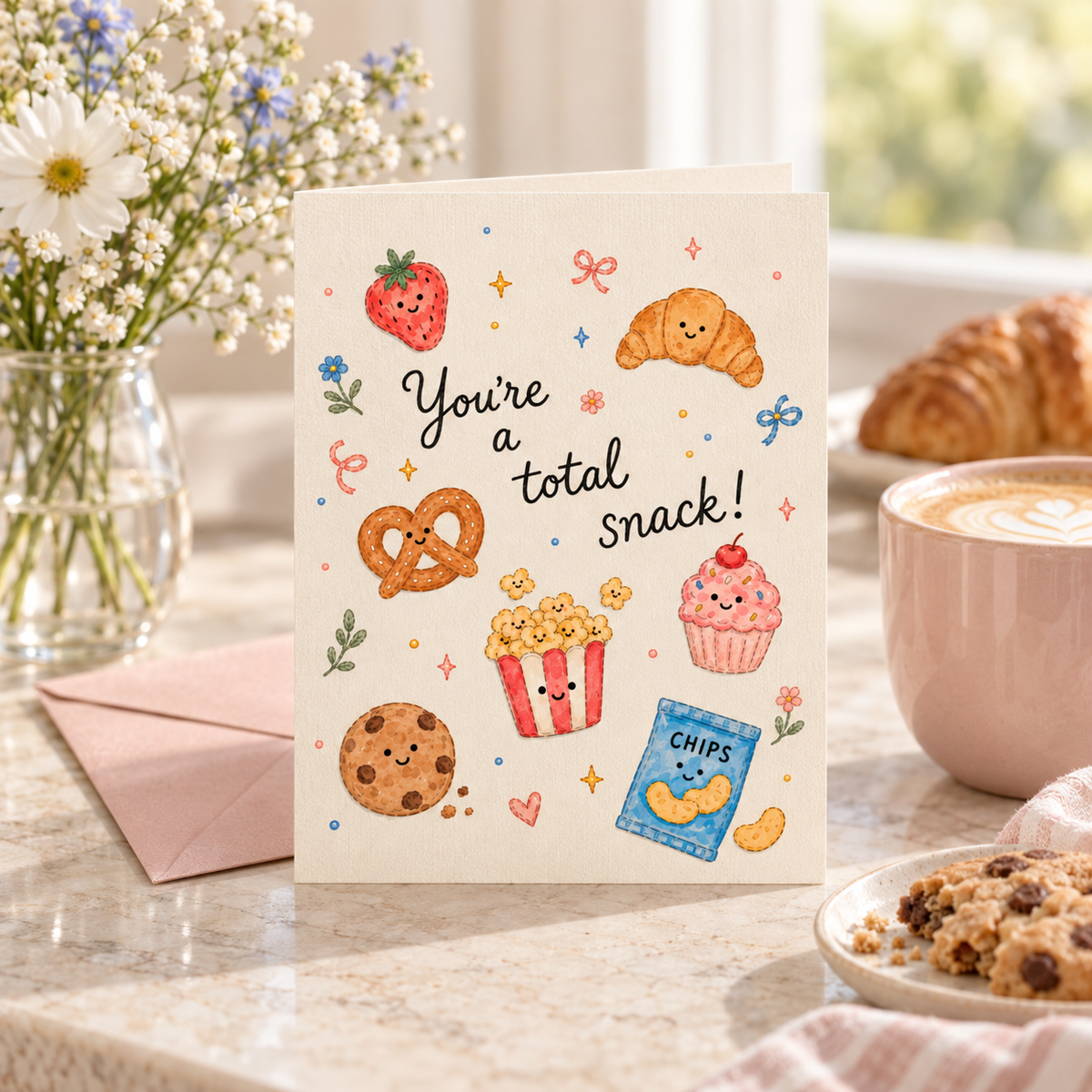You’re a Total Snack Greeting Card