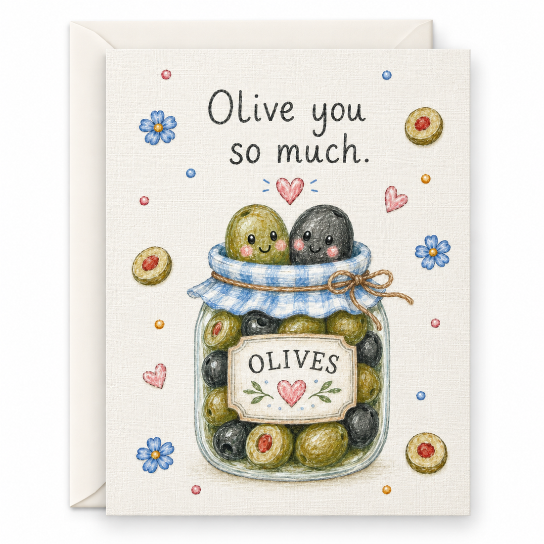 Olive You So Much | Whimsical Card