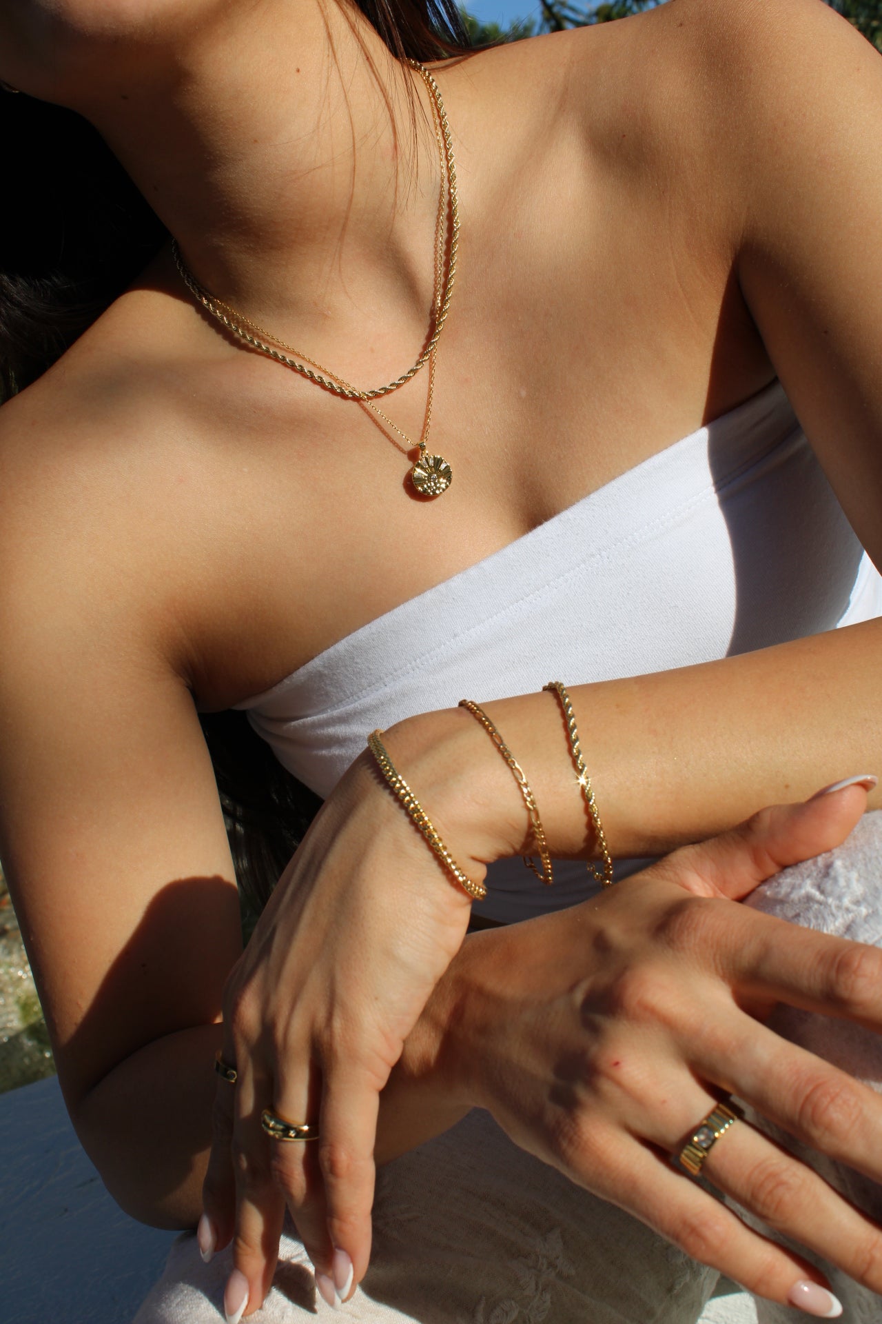 Sunrise Coin Necklace