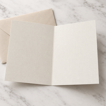 Blank interior of Aged to Perfection greeting card