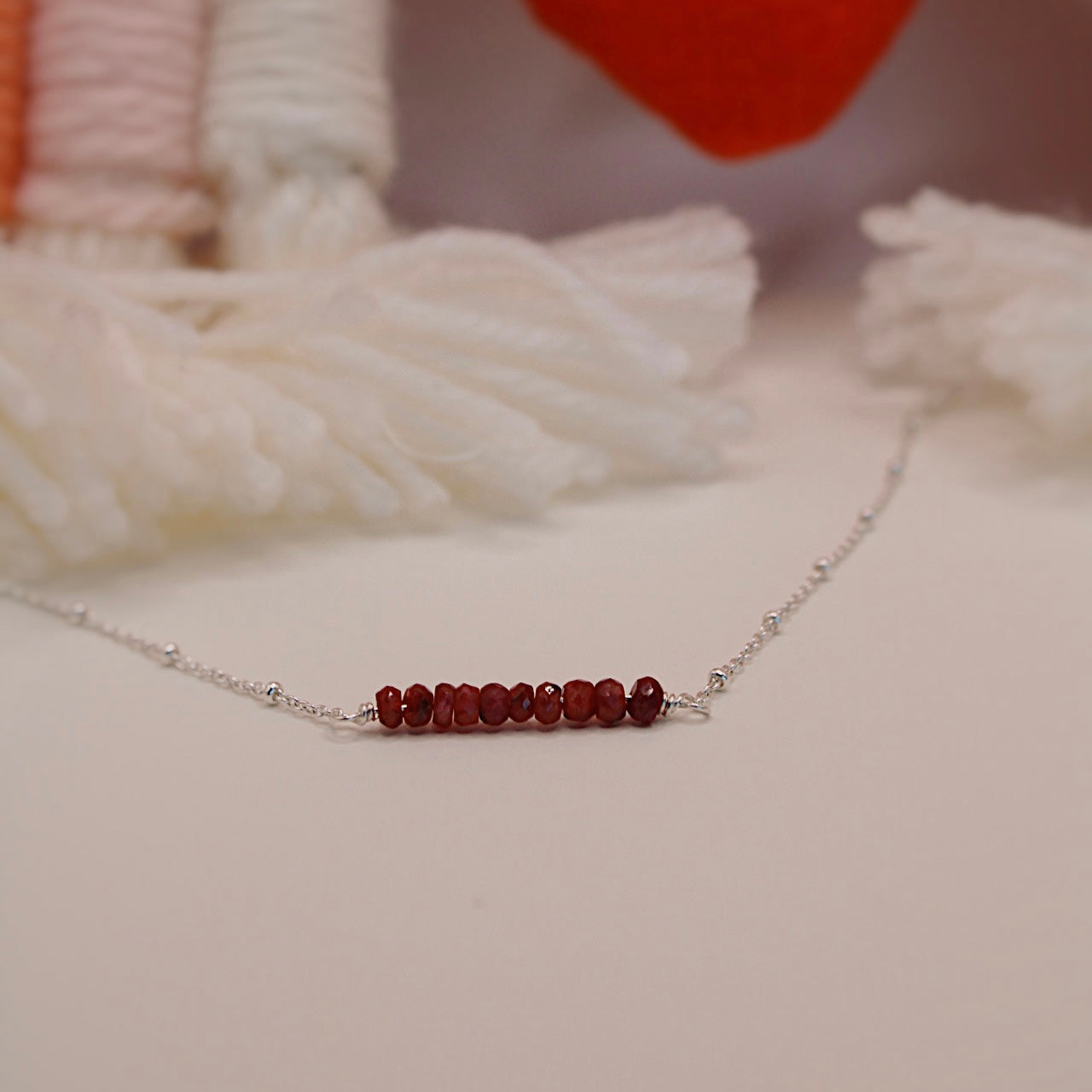 Ruby Bar Bracelet