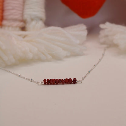 Ruby Bar Bracelet