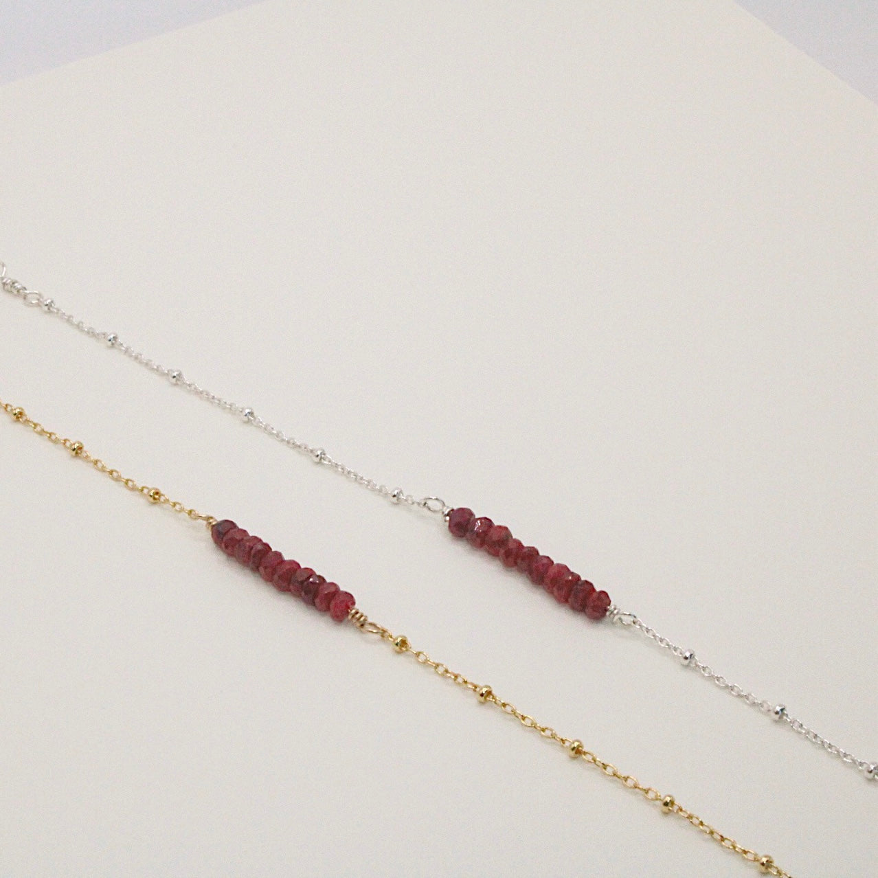 Ruby Bar Bracelet