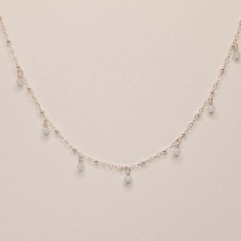 Aquamarine drop Necklace