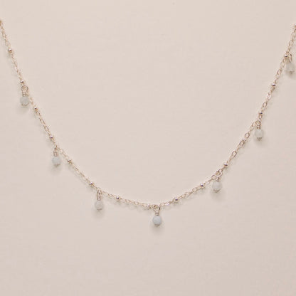 Aquamarine drop Necklace