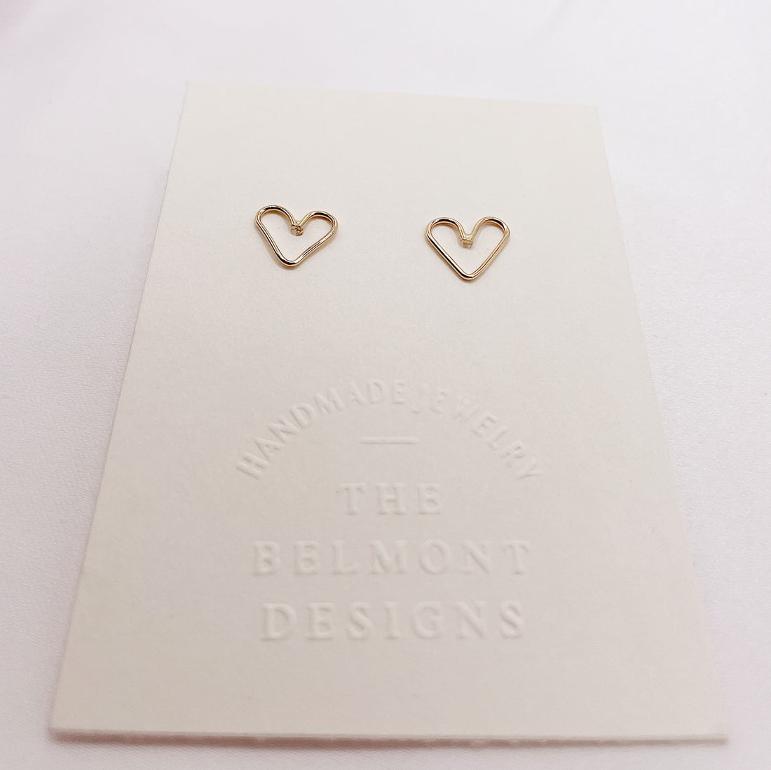 Freehand heart studs